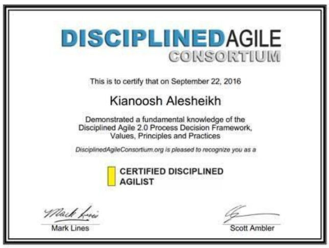 Certified Disciplined Agilist